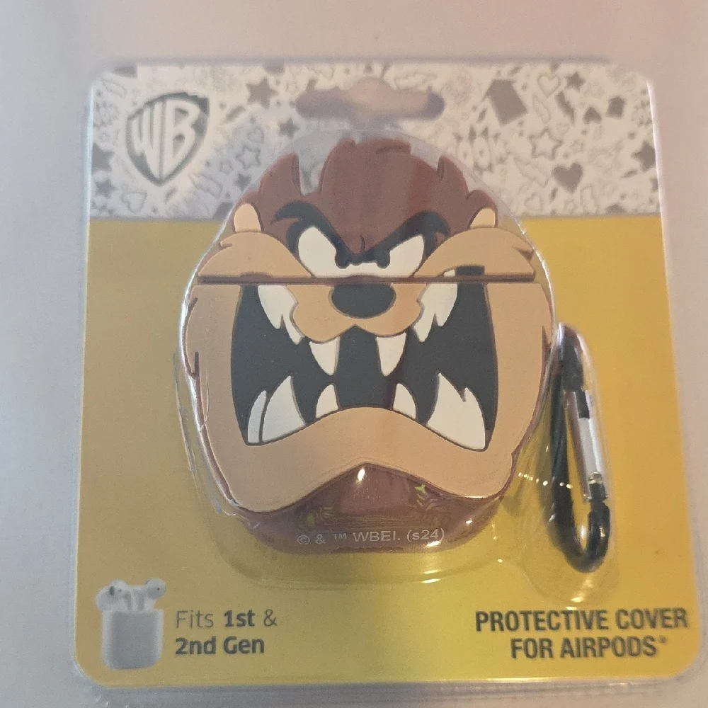 Warner Bros. Brown Taz AirPods Cover NWT
